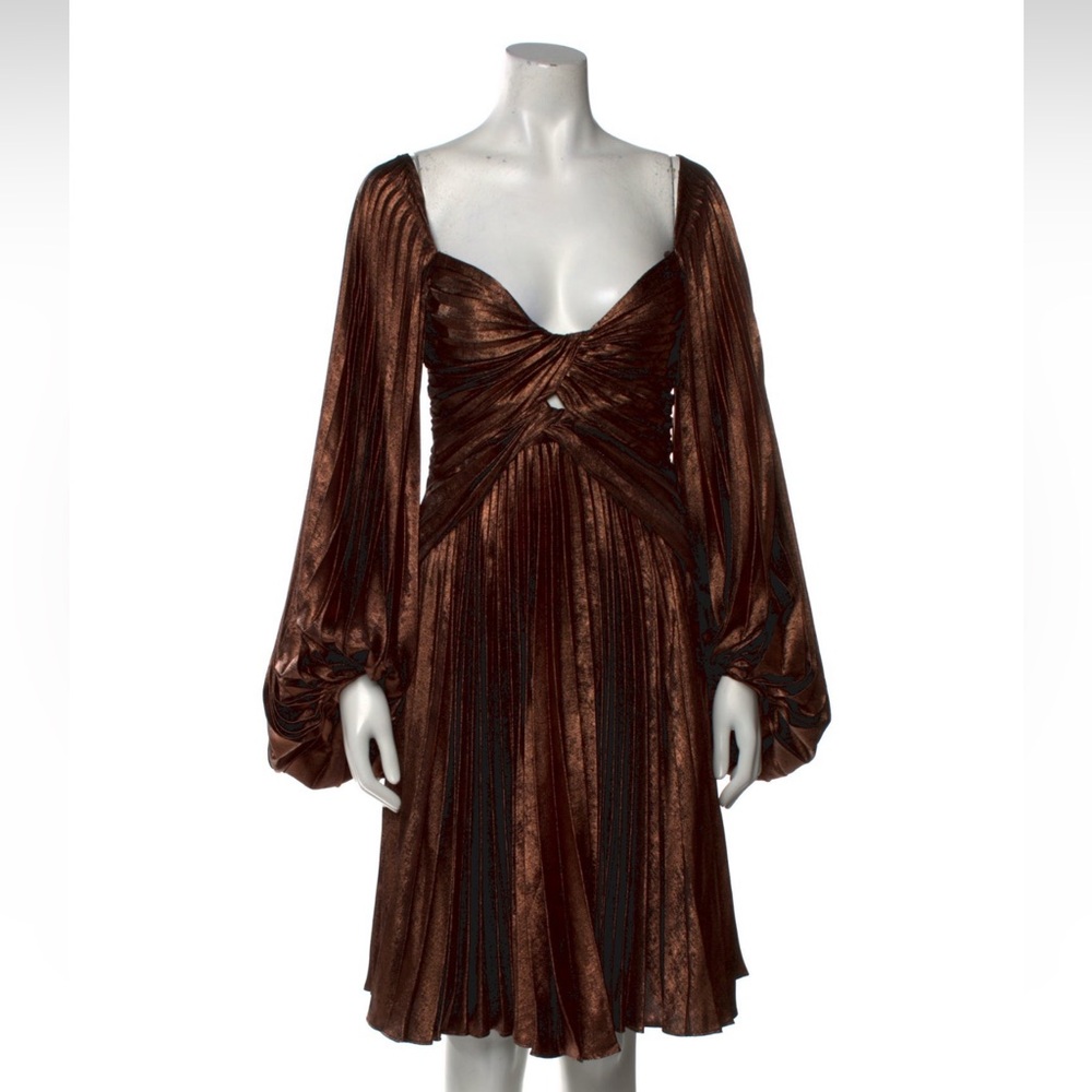 Acler Bronze V-Neck Dress
